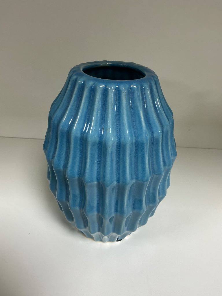 VASO CERÂMICA AZUL