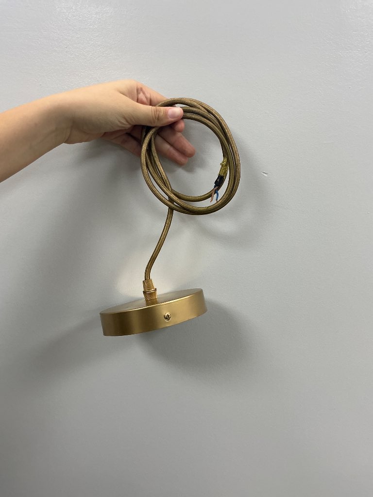 Soquete pendente dorado