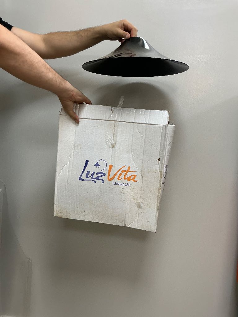 LUMINARIA PENDENTE PRETA